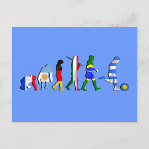 Uruguay soccer football Evolution futboll gifts Postcard