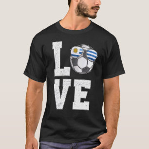 Uruguay Soccer Love Uruguayan Fan Flag T-Shirt