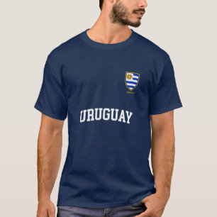 Uruguay Team Sports Soccer Uruguayan Flag Jersey T-Shirt