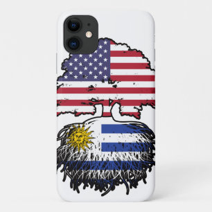 Uruguay Uruguayan American USA Tree Roots Flag Case-Mate iPhone Case