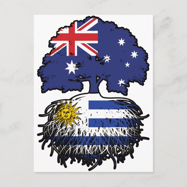Uruguay Uruguayan Australian Australia Tree Roots Postcard (Front)