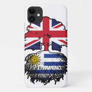 Uruguay Uruguayan British UK Tree Roots Flag Case-Mate iPhone Case