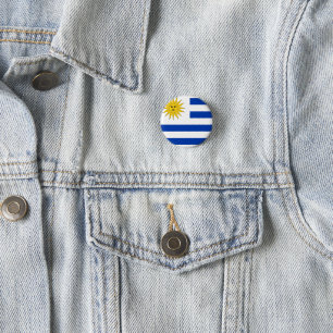 Uruguay (Uruguayan) Flag 3 Cm Round Badge