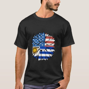 Uruguay Uruguayan Flag USA Sunflower Uruguayan Pri T-Shirt