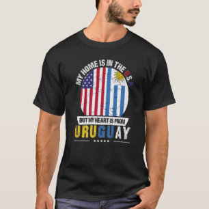 Uruguayan American Patriot Heart Is From Uruguay G T-Shirt