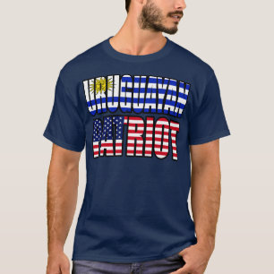 Uruguayan American Patriot Pride Heritage Flag Gif T-Shirt