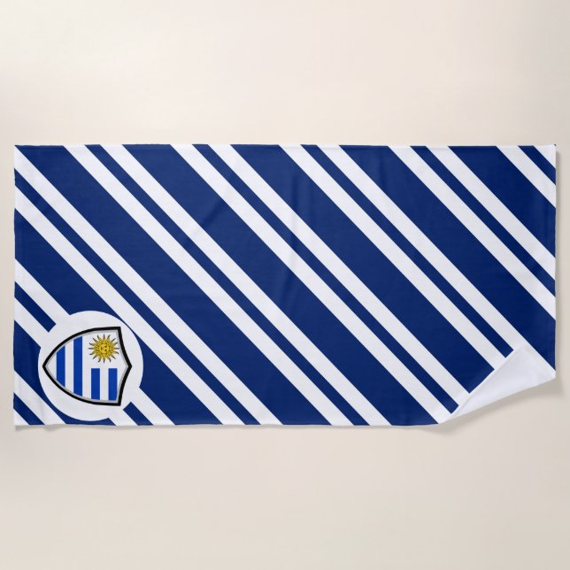 Uruguayan flag beach towel (Front)
