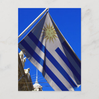 uruguayan flag postcard
