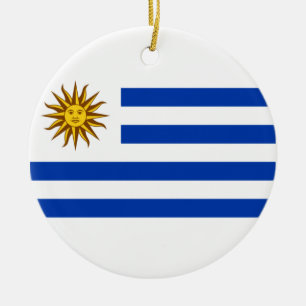 Uruguayan Flag (Uruguay) Ceramic Tree Decoration