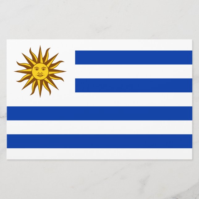 Uruguayan Flag (Uruguay) Stationery (Front)