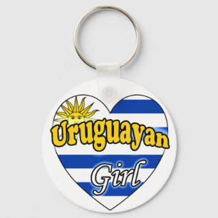 Uruguayan Girl Key Ring