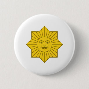 Uruguayan Sun of May 6 Cm Round Badge