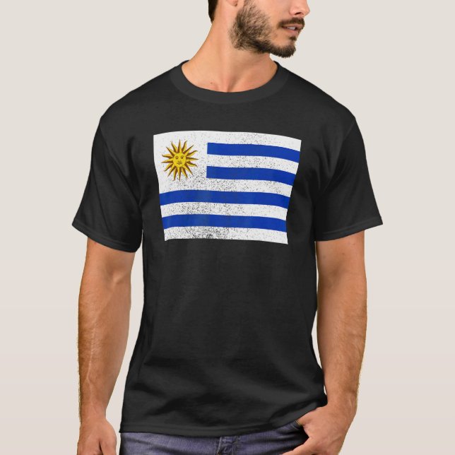 Uruguayan Uruguay Flag Pride Uruguayan Flag T-Shirt (Front)