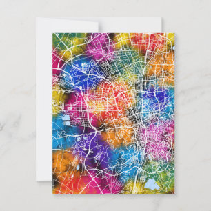 Ürümqi China City Map Postcard