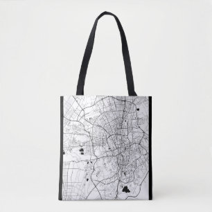 Ürümqi China Map Tote Bag