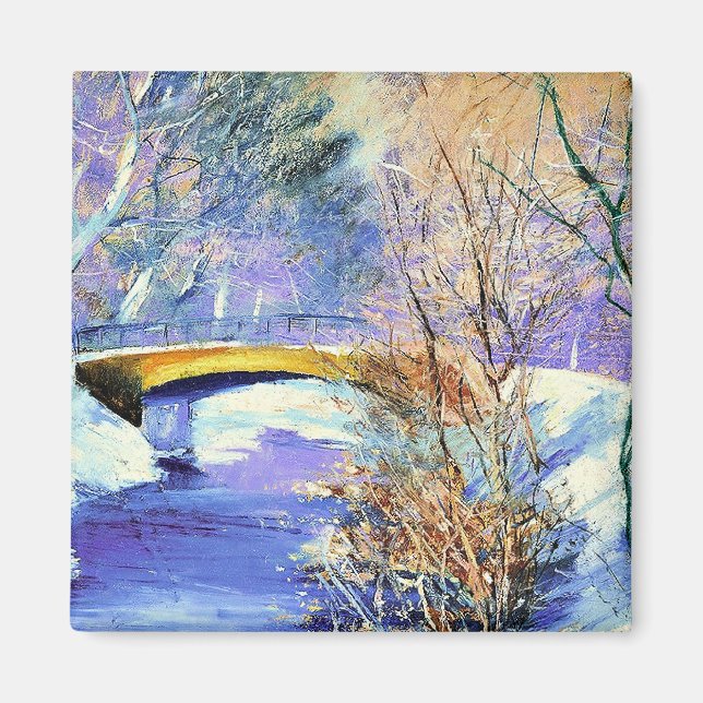 Ury - Tiergarten im Winter, famous paintingTier Magnet (Front)