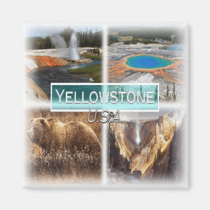 US0149 America,United States, Yellowstone, Fridge Magnet