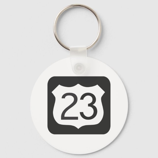 US-23 Highway Key Ring (Front)