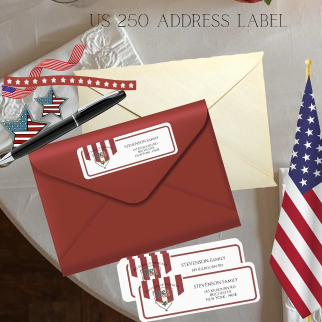 US 250 Anniversary We the People Patriotic Address (US 250 Anniversary We the People Patriotic Address Label)