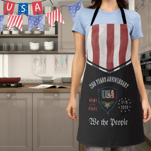 US 250 We the People Patriotic Anniversary BBQ Apron