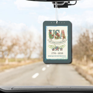 US 250 Years of Freedom Midnight Blue Botanical  Car Air Freshener