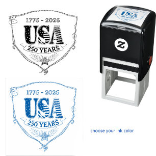 US 250 Years of Freedom Personalised Square Stamp