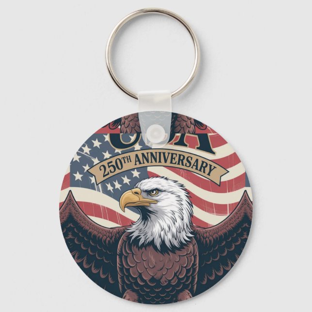 US 250th Anniversary  Key Ring (Front)