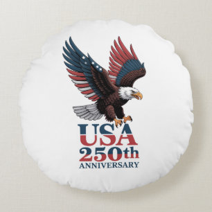 US 250th Anniversary Round Cushion