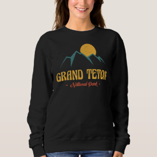 Us Adventure Vintage Grand Teton National Park Sou Sweatshirt