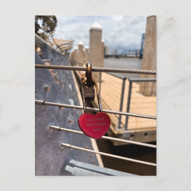 US Against The World 2024 Love Lock Postcard (Front)