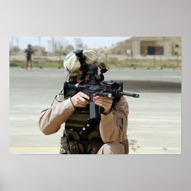 US Air Force Airman conducts security Poster (Front)