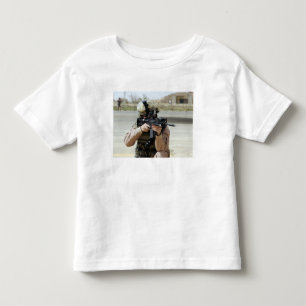 US Air Force Airman conducts security Toddler T-Shirt