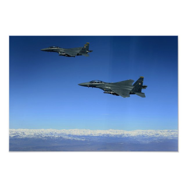 US Air Force F-15E Strike Eagles 2 Photo Print (Front)
