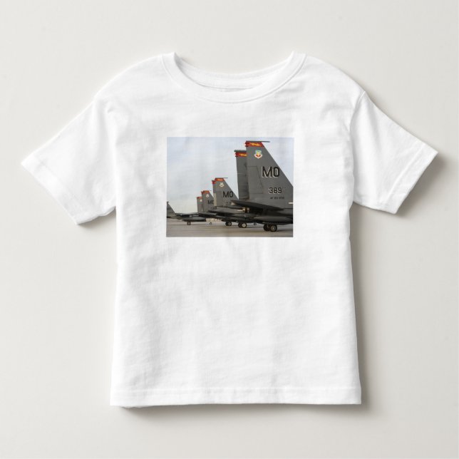 US Air Force F-15E Strike Eagles Toddler T-Shirt (Front)
