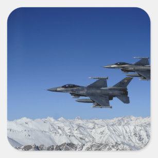 US Air Force F-16 Fighting Falcons Square Sticker