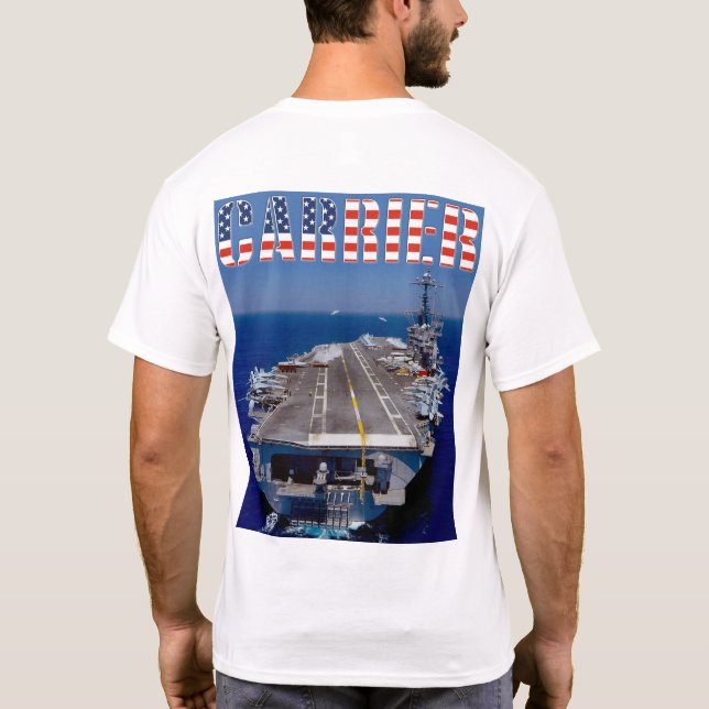 US AIRCRAFT CARRIER – Bow/Stern T-Shirt (Back)