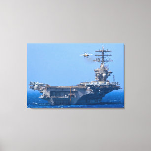 US AIRCRAFT CARRIER – CVN-68 24x36 Canvas Print