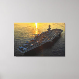US AIRCRAFT CARRIER – CVN-71 24x36 Canvas Print