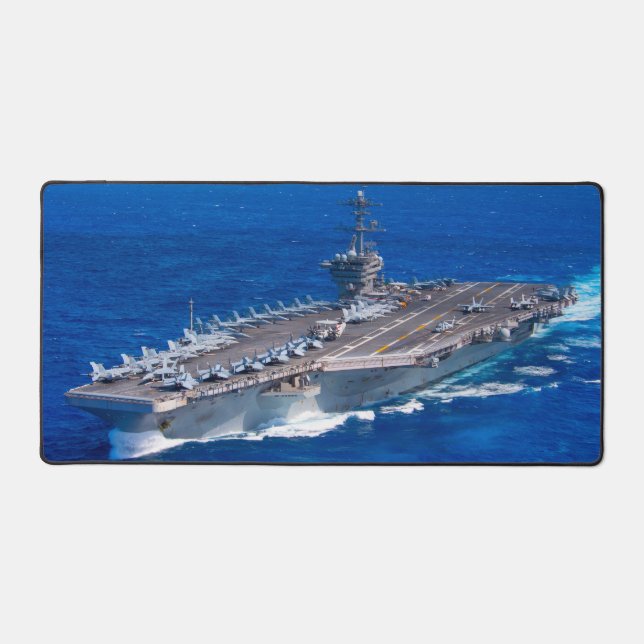 US AIRCRAFT CARRIER - CVN-71 DESK MAT (Front)
