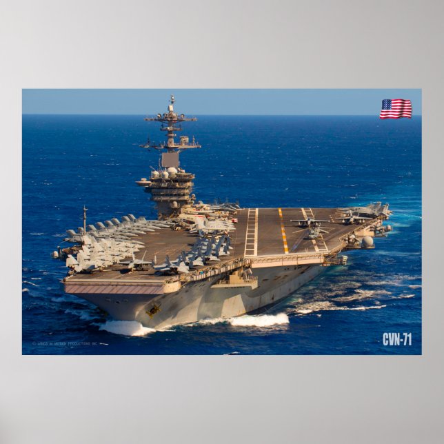 US AIRCRAFT CARRIER – CVN-71 POSTER (Front)
