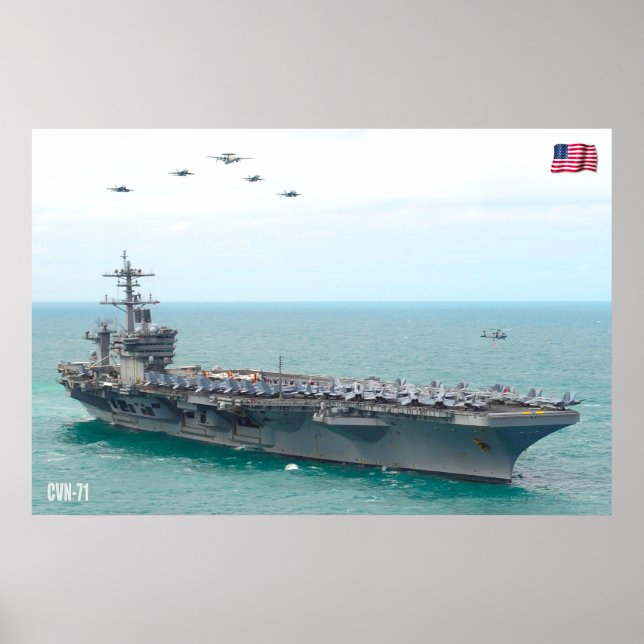 US AIRCRAFT CARRIER – CVN-71 POSTER (Front)