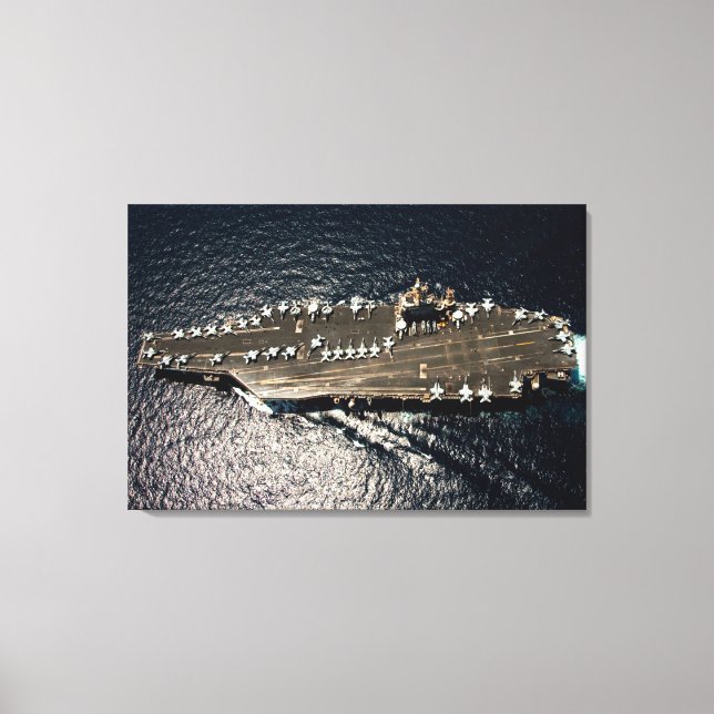 US AIRCRAFT CARRIER – CVN-72 24x36 Canvas Print (Front)