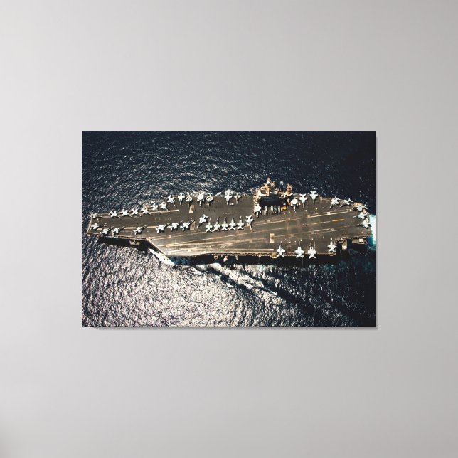 US AIRCRAFT CARRIER – CVN-72 32x48 Canvas Print (Front)