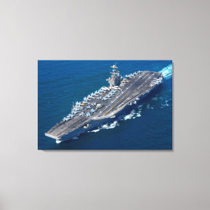 US AIRCRAFT CARRIER – CVN-74 24x36 Canvas Print