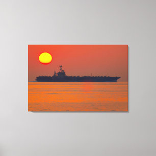 US AIRCRAFT CARRIER – CVN-74 24x36 Canvas Print