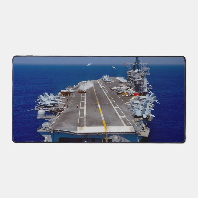 US AIRCRAFT CARRIER - CVN-74 DESK MAT (Front)