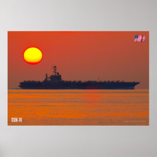 US AIRCRAFT CARRIER – CVN-74 POSTER