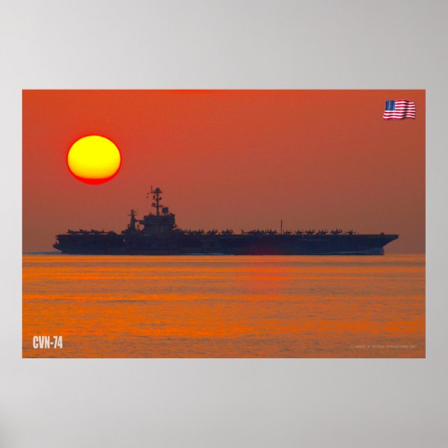 US AIRCRAFT CARRIER – CVN-74 POSTER (Front)