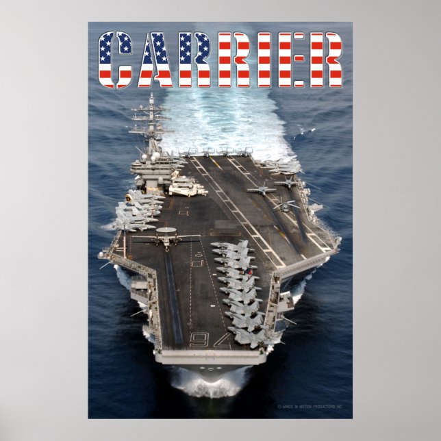 US AIRCRAFT CARRIER – CVN-76 POSTER (Front)