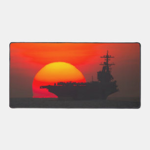US AIRCRAFT CARRIER - CVN-77 DESK MAT